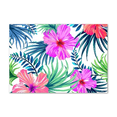 Acrylbild Fotodruck Hawaiianische Blumen