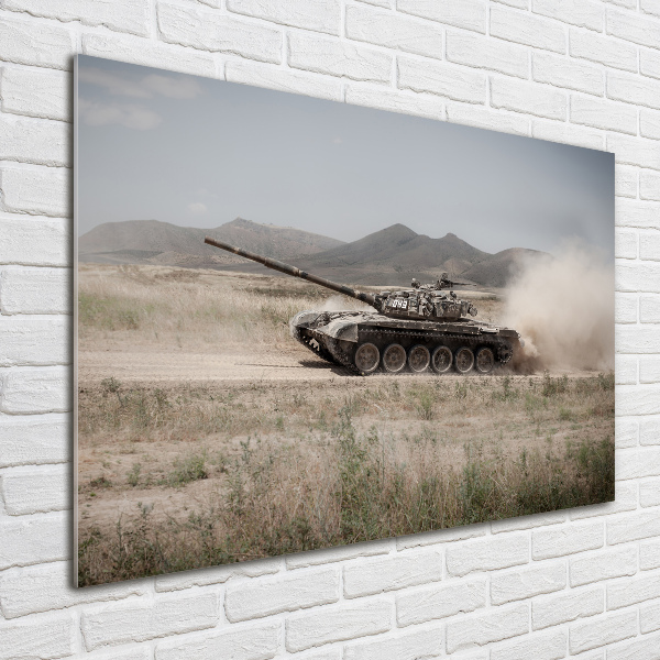 Foto auf Acryl Panzer in der Wüste