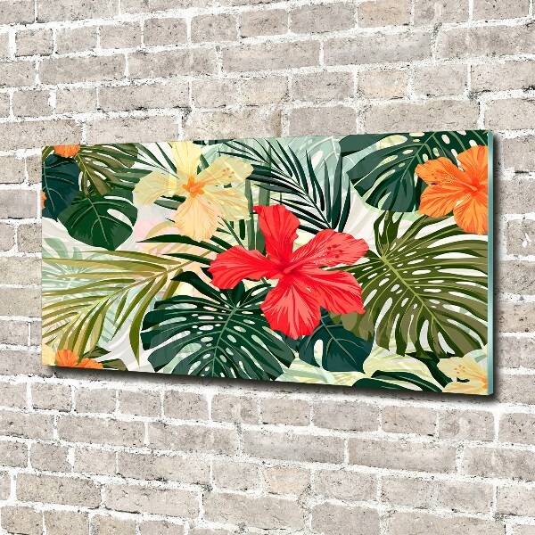Acrylglas-Druck Hawaiianische Blumen