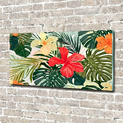Acrylglas-Druck Hawaiianische Blumen