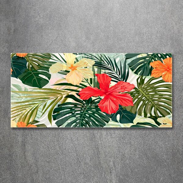 Acrylglas-Druck Hawaiianische Blumen