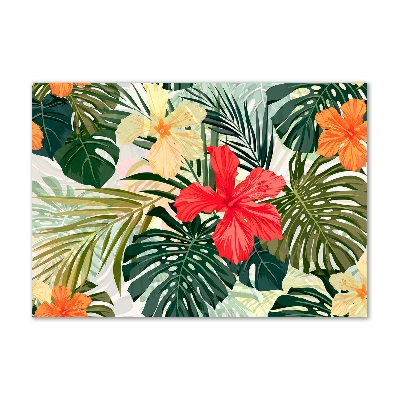 Acrylglas-Druck Hawaiianische Blumen
