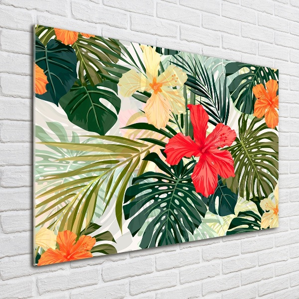 Acrylglas-Druck Hawaiianische Blumen