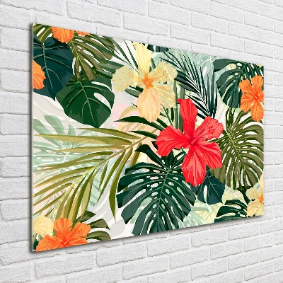 Acrylglas-Druck Hawaiianische Blumen