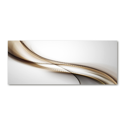 Foto auf Acryl Braune Welle