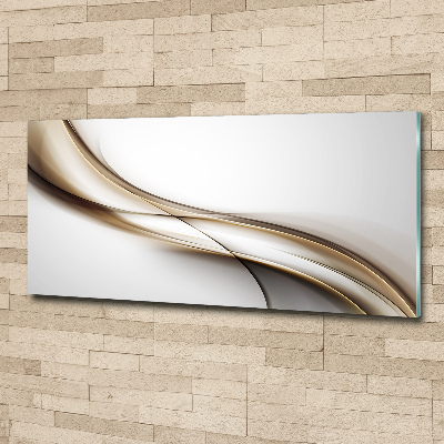 Foto auf Acryl Braune Welle