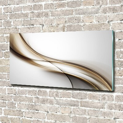 Foto auf Acryl Braune Welle