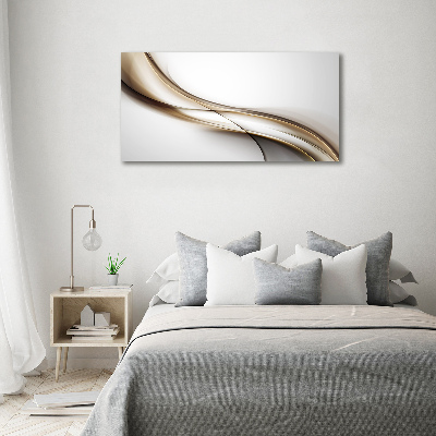 Foto auf Acryl Braune Welle