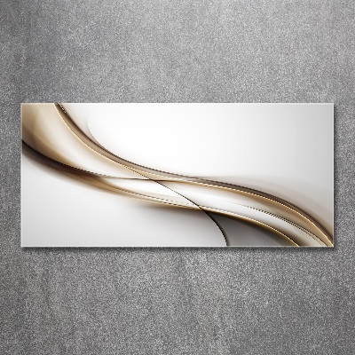 Foto auf Acryl Braune Welle