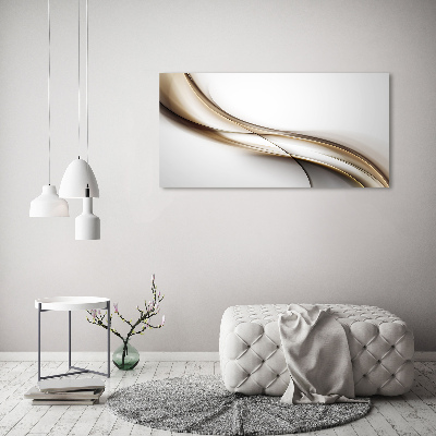 Foto auf Acryl Braune Welle