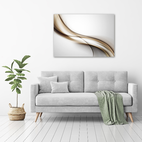 Foto auf Acryl Braune Welle