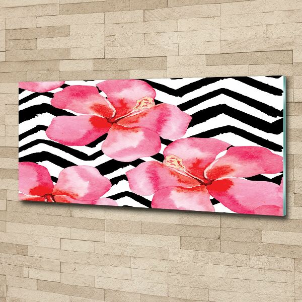 Acrylbild Fotodruck Hawaiianische Blumen