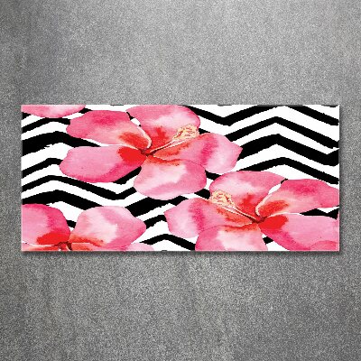 Acrylbild Fotodruck Hawaiianische Blumen