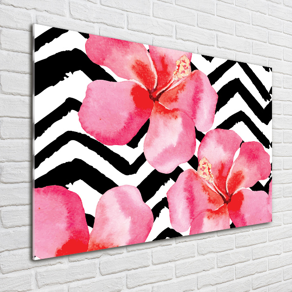 Acrylbild Fotodruck Hawaiianische Blumen