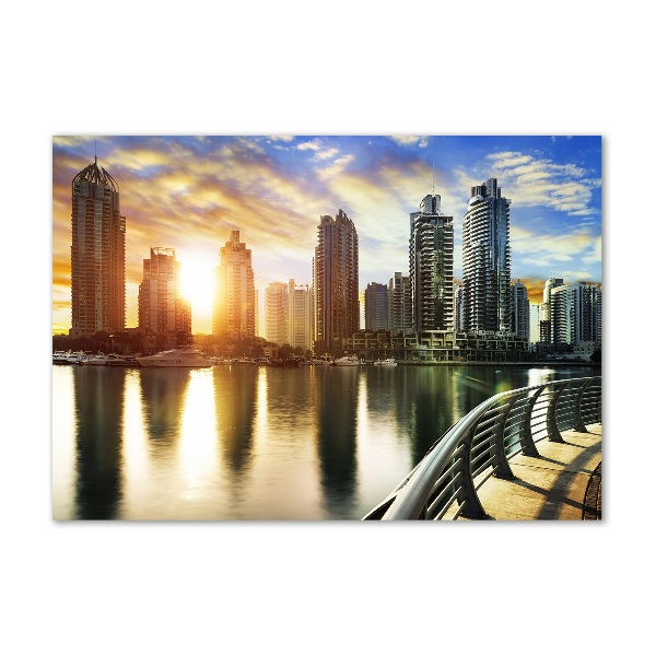 Bild auf Acrylglas Sonnenuntergang in Dubai