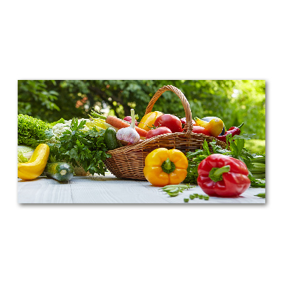 Acrylbild Fotodruck Gemüsekorb