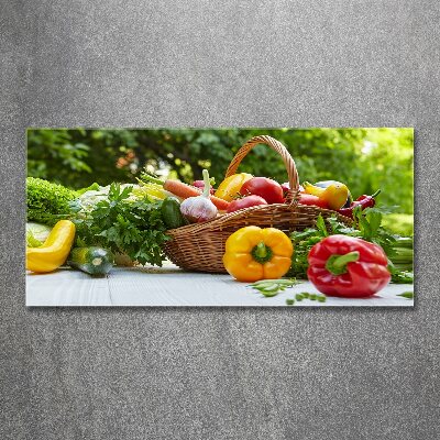 Acrylbild Fotodruck Gemüsekorb