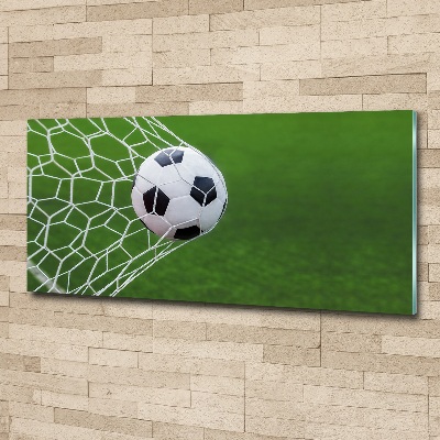 Foto auf Acryl Der Ball ist im Tor