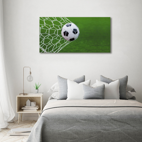 Foto auf Acryl Der Ball ist im Tor