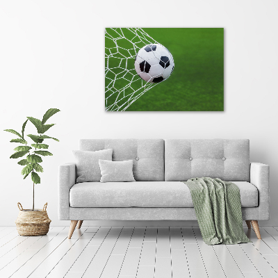 Foto auf Acryl Der Ball ist im Tor