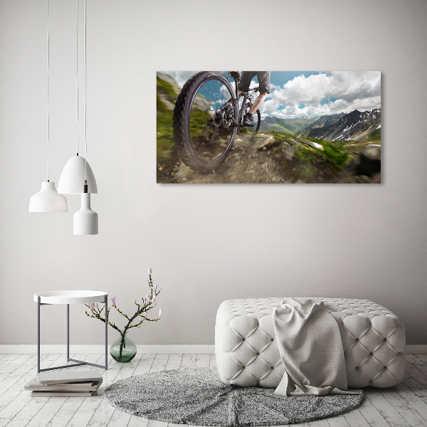 Bild auf Acrylglas Mountainbiken