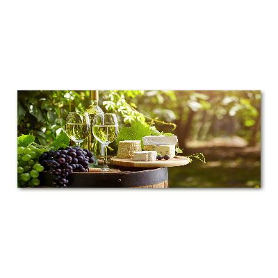 Acrylglas-Druck Wein und Snacks