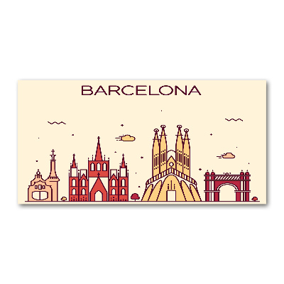 Acrylbild Fotodruck Die Inschrift Barcelona