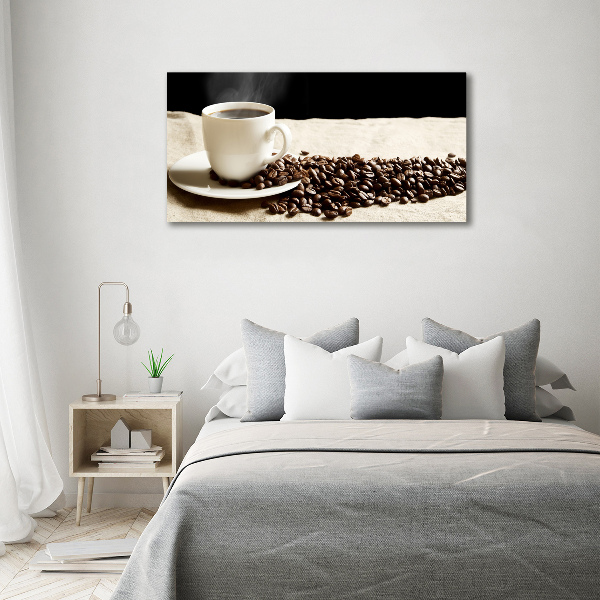 Acrylbild Fotodruck Aromatischer Kaffee