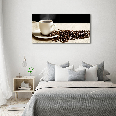 Acrylbild Fotodruck Aromatischer Kaffee