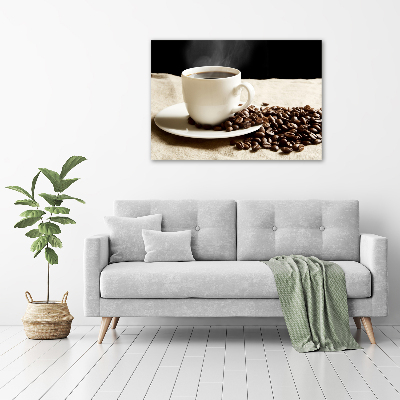 Acrylbild Fotodruck Aromatischer Kaffee
