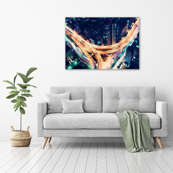 Acrylbild Fotodruck Autobahn nach Tokio