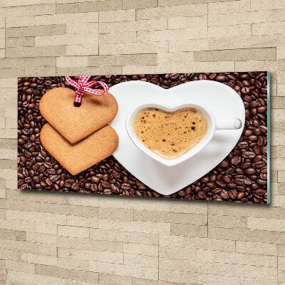 Acrylglas-Druck Kaffee und Lebkuchen