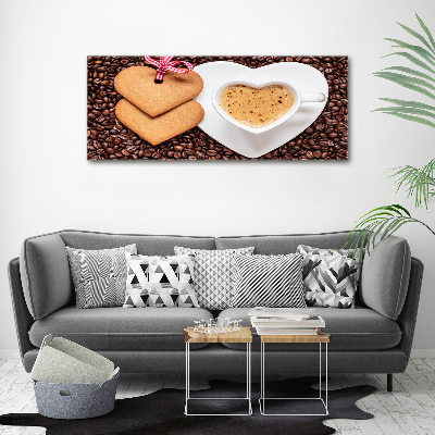 Acrylglas-Druck Kaffee und Lebkuchen