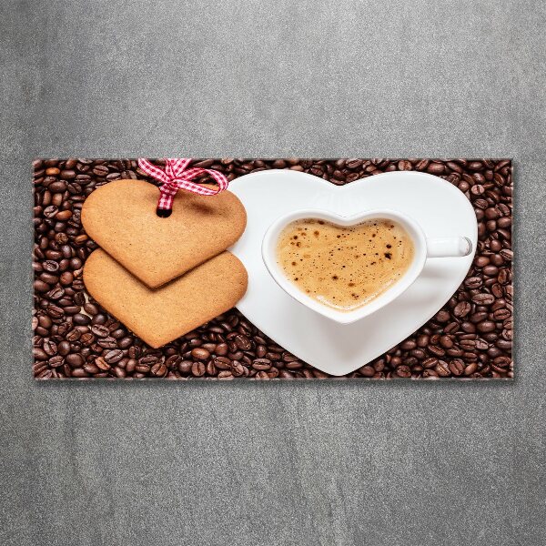 Acrylglas-Druck Kaffee und Lebkuchen