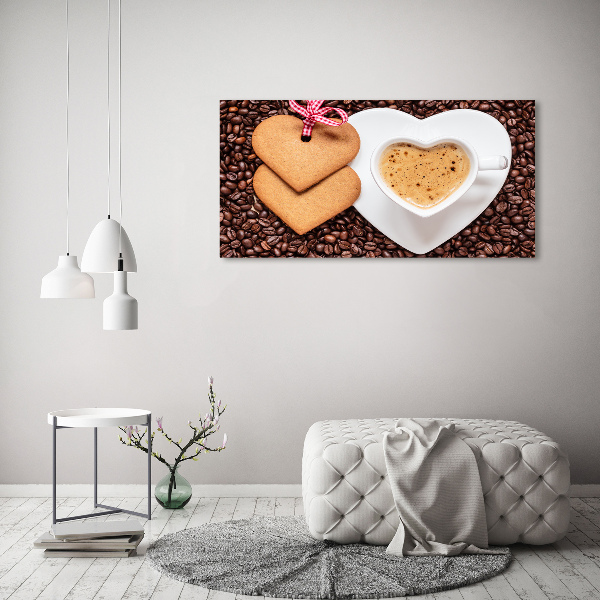 Acrylglas-Druck Kaffee und Lebkuchen