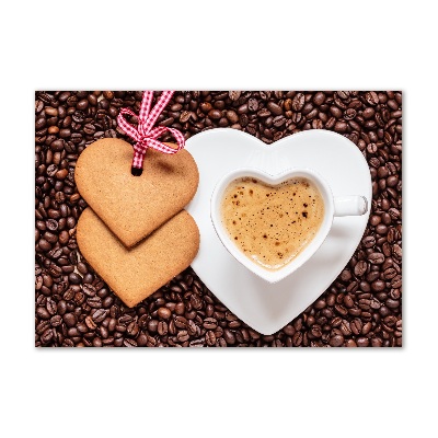 Acrylglas-Druck Kaffee und Lebkuchen
