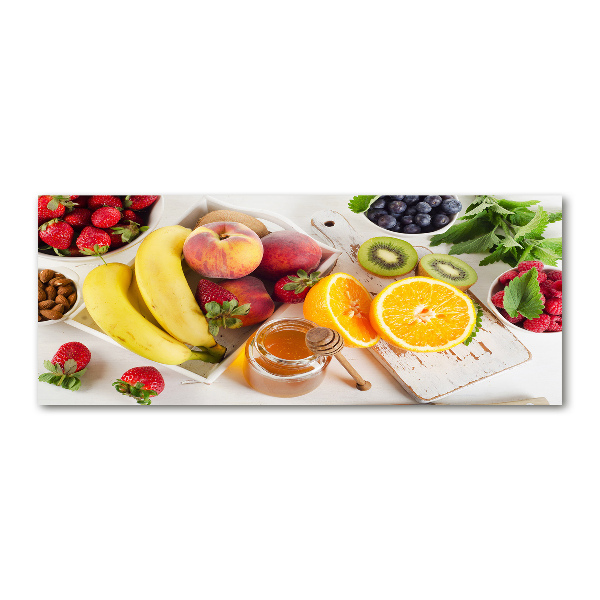 Acrylbild Fotodruck Früchte und Honig