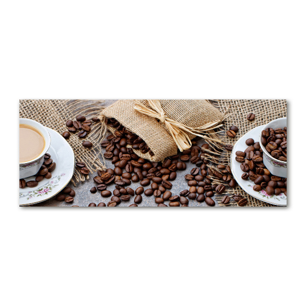 Acrylglas-Druck Kaffee mit Milch