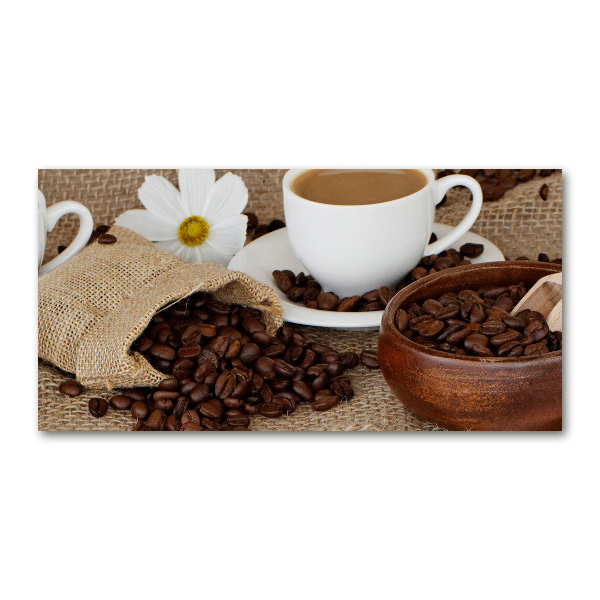 Foto auf Acryl Kaffee mit Milch