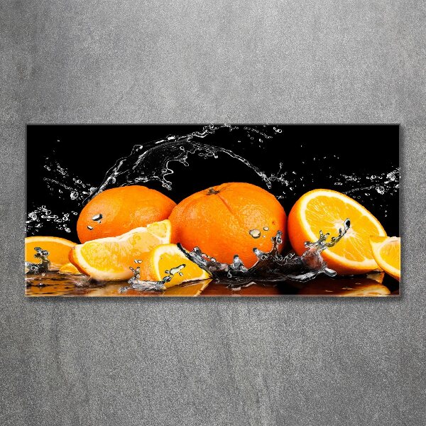 Acrylglas-Druck Orangen und Wasser