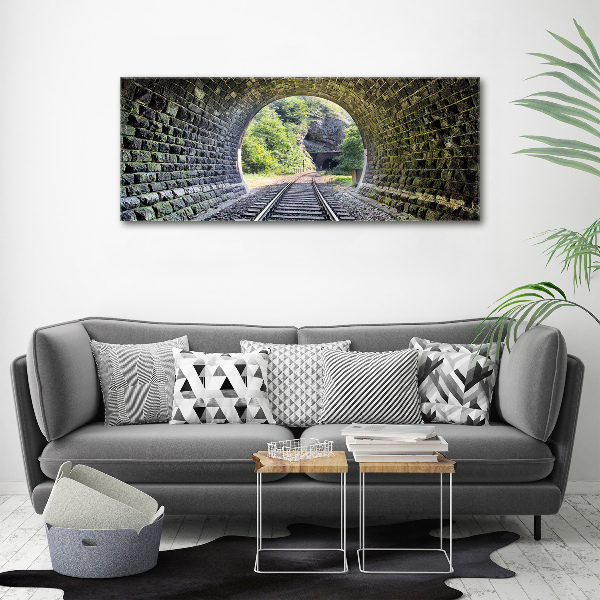 Bild auf Acrylglas Eisenbahntunnel