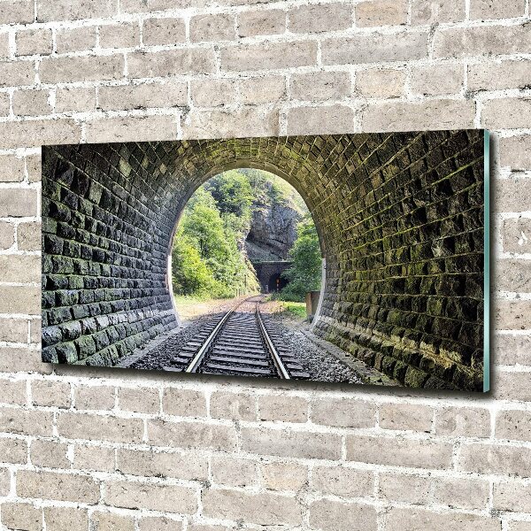 Bild auf Acrylglas Eisenbahntunnel