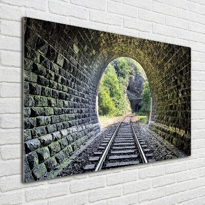 Bild auf Acrylglas Eisenbahntunnel