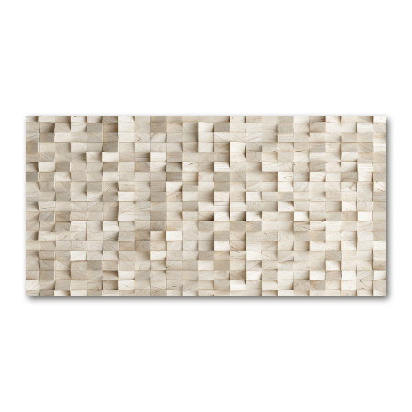 Acrylglas-Druck Holzwürfel