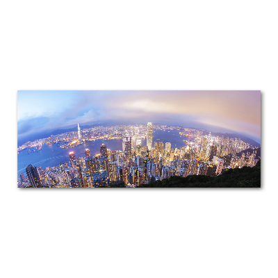 Acrylbild Fotodruck Hongkong-Panorama