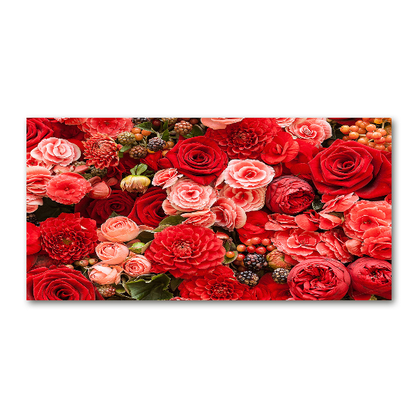 Bild auf Acrylglas Rote Blüten