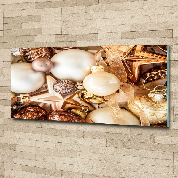 Acrylglas-Druck Weihnachtskugeln