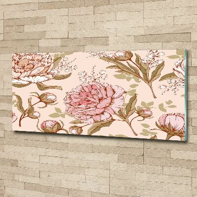 Acrylglas-Druck Pfingstrosen