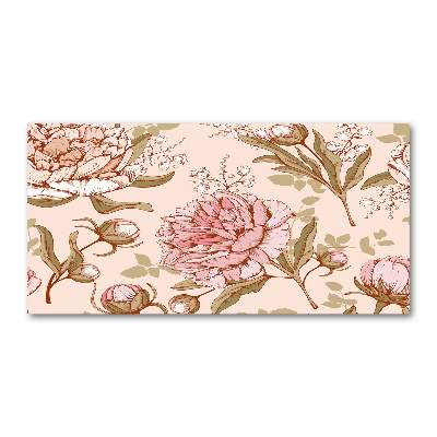 Acrylglas-Druck Pfingstrosen