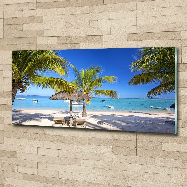 Acrylglas-Druck Mauritius Strand